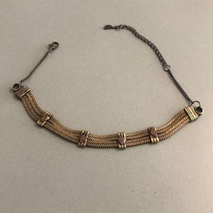 Free People gold chain choker necklace